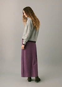 Printed long skirt