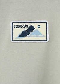 Patch cotton sweatshirt