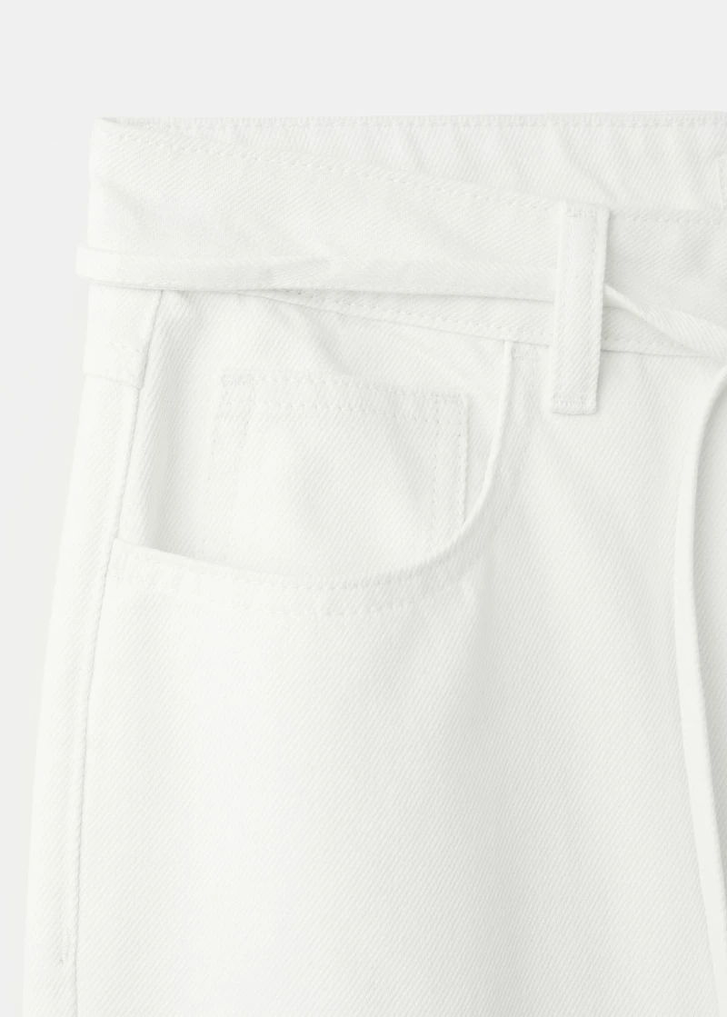 Straight jeans with drawstring