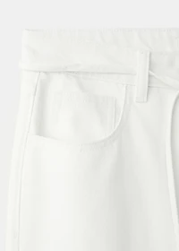 Straight jeans with drawstring