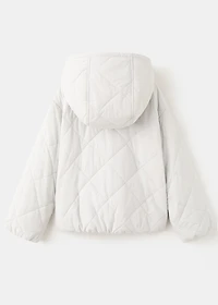 Hood puffer coat