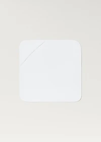 Floral-embroidered children’s bath towel with hood