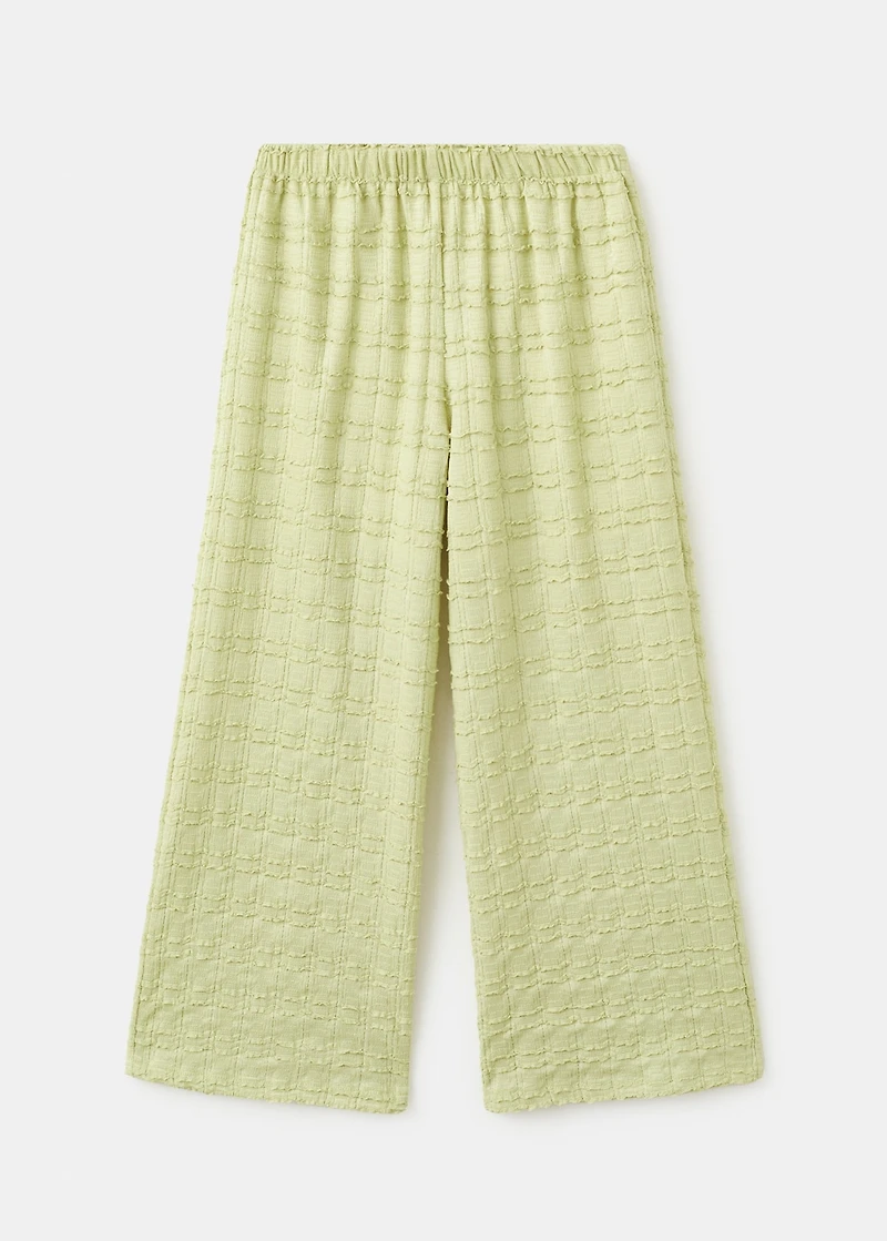 Textured flowy pants