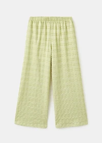 Textured flowy pants