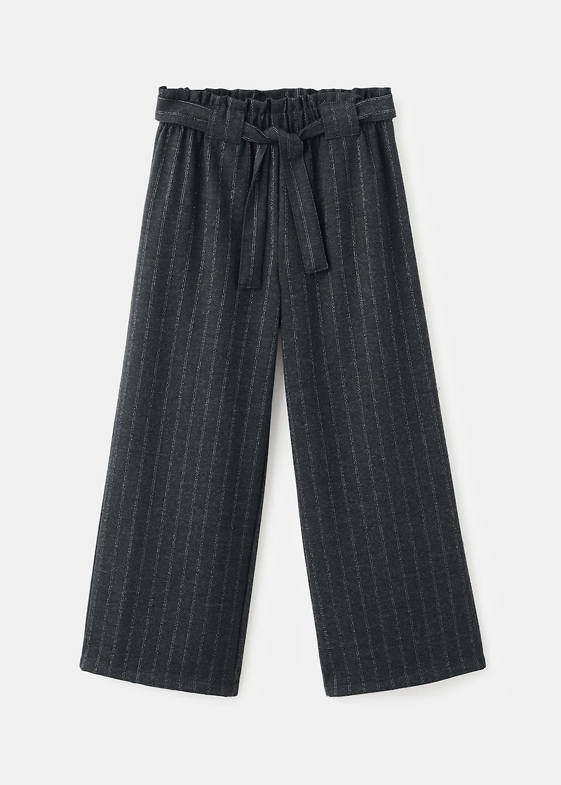 Lurex striped trousers