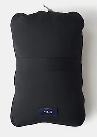 Quilted vest with down and feather filling