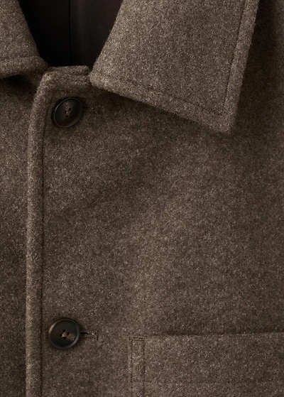 Wool coat with pockets