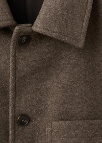 Wool coat with pockets