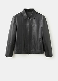 100% leather jacket with pockets