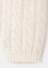 Cable-knit cardigan