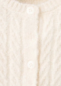 Cable-knit cardigan