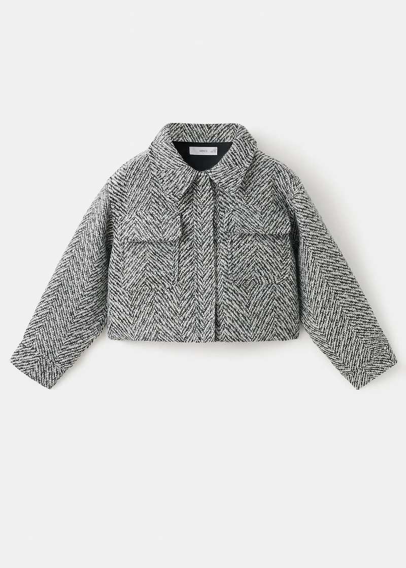 Tweed jacket with lurex details