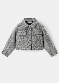 Tweed jacket with lurex details