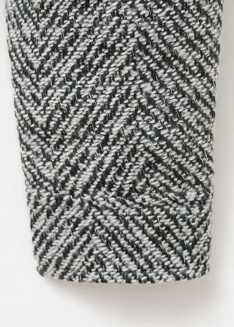 Tweed jacket with lurex details