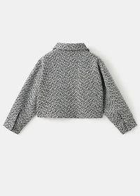 Tweed jacket with lurex details