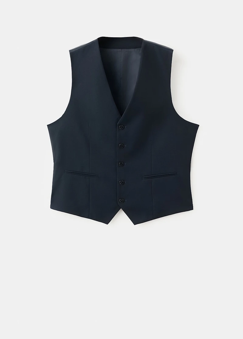 Slim-fit suit vest