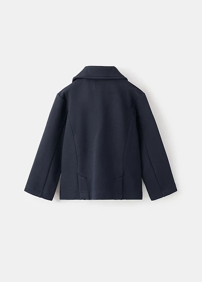 Cotton-blend piqué blazer