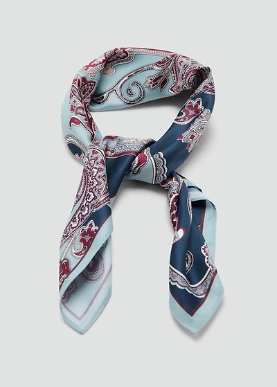 Paisley satin scarf