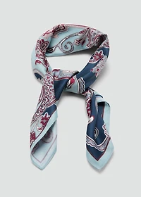 Paisley satin scarf