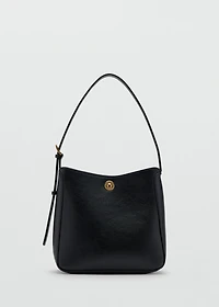 Medium bucket bag with metal detail