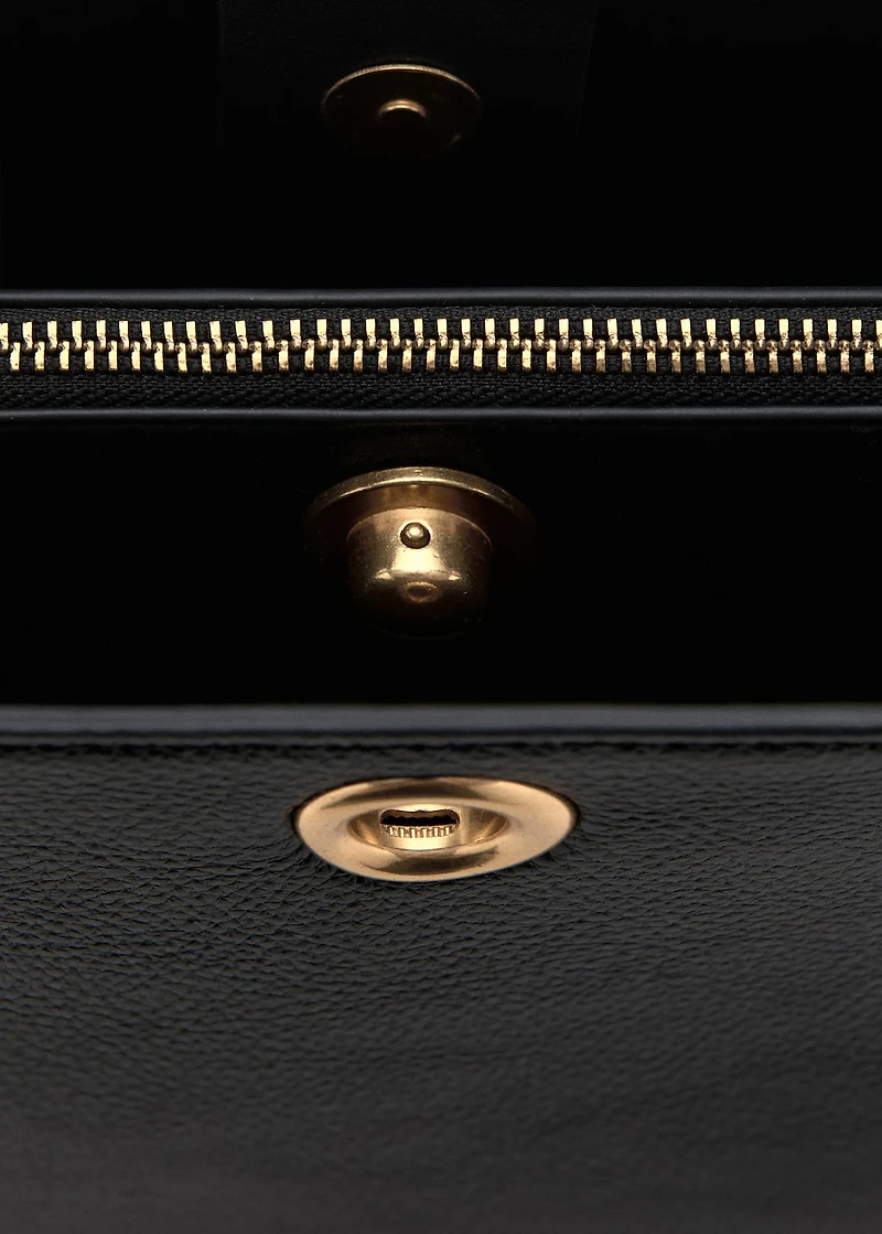 Medium bucket bag with metal detail