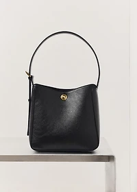 Medium bucket bag with metal detail