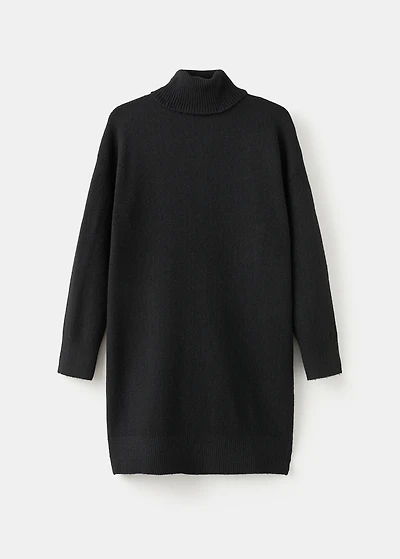 Knitted turtleneck dress