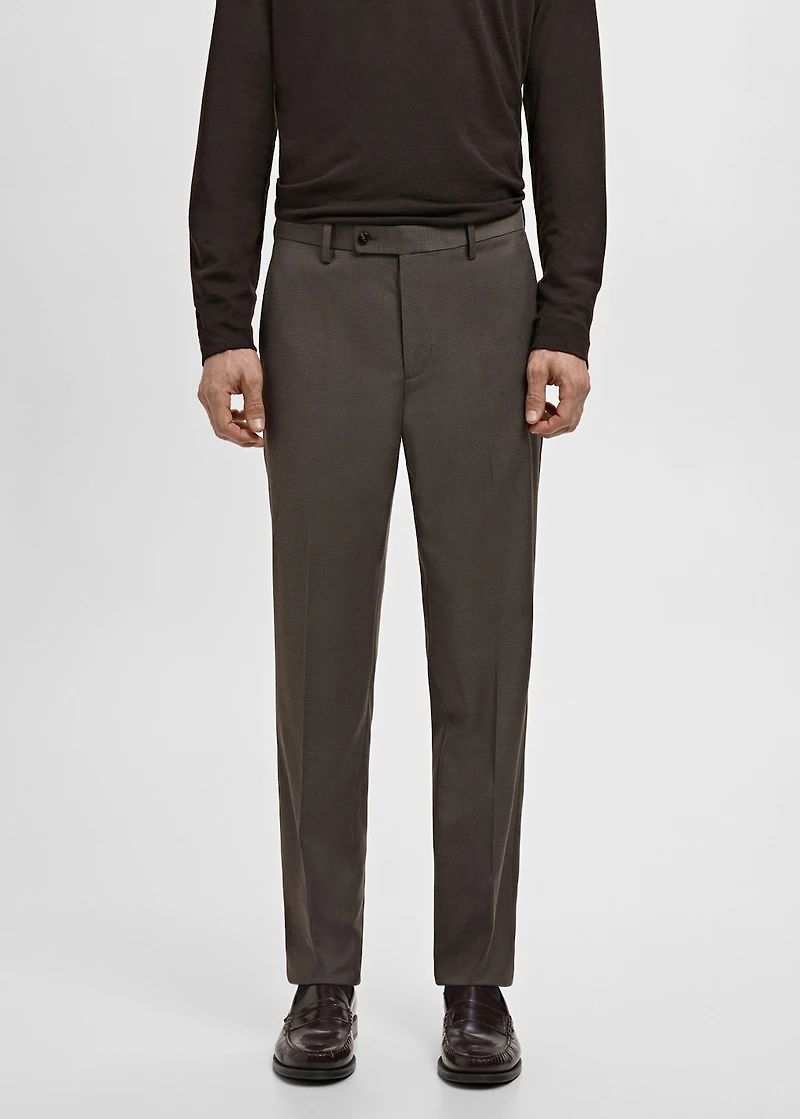 Milan slim-fit suit pants