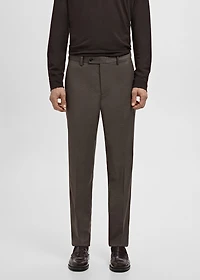 Milan slim-fit suit pants