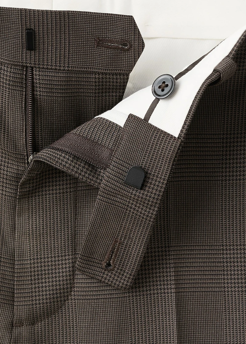 Milan slim-fit suit pants