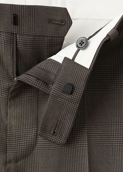 Milan slim-fit suit pants