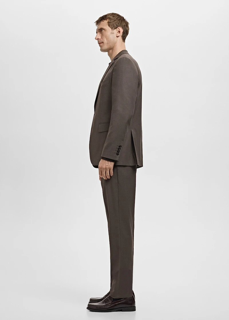 Milan slim-fit suit pants