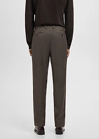 Milan slim-fit suit pants