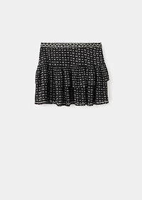 Skirt with sequin print