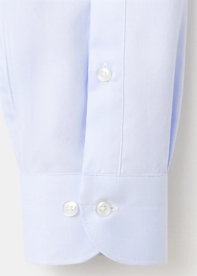 Slim-fit twill fabric dress shirt