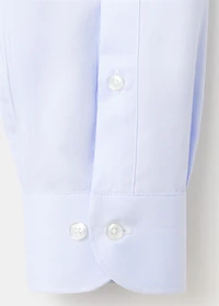 Slim fit twill fabric dress shirt