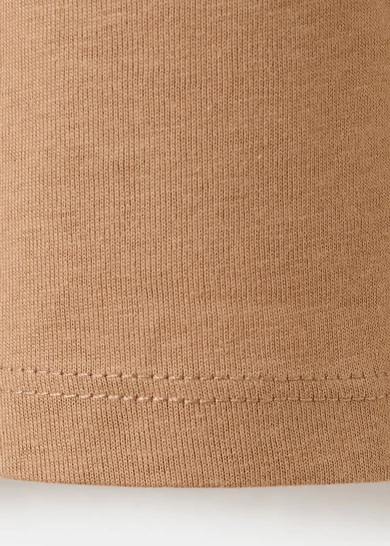 Printed cotton-blend T-shirt