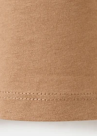 Printed cotton-blend T-shirt