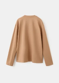 Printed cotton-blend T-shirt