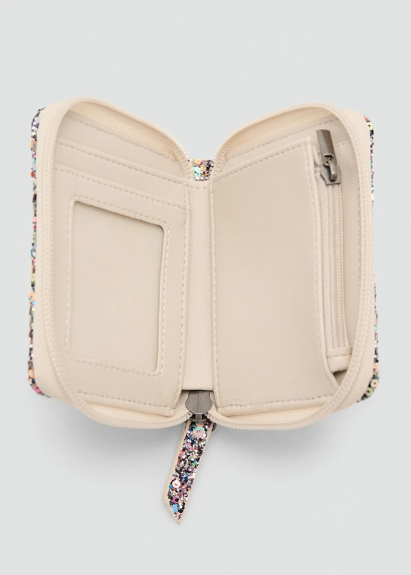 Glitter sparkle wallet