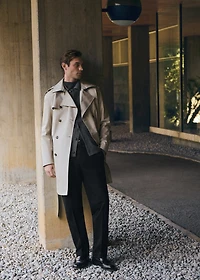 Regular-fit cotton pants