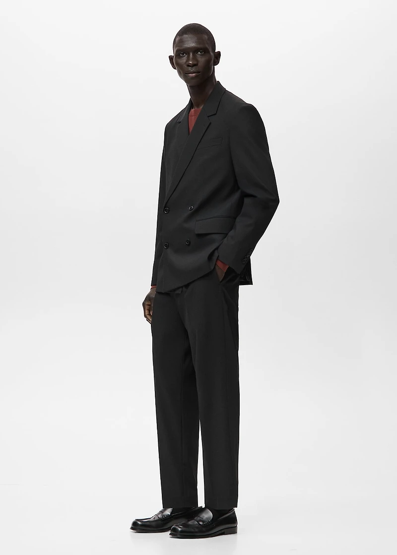 Boston regular-fit suit pants
