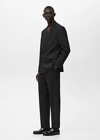 Boston regular-fit suit pants