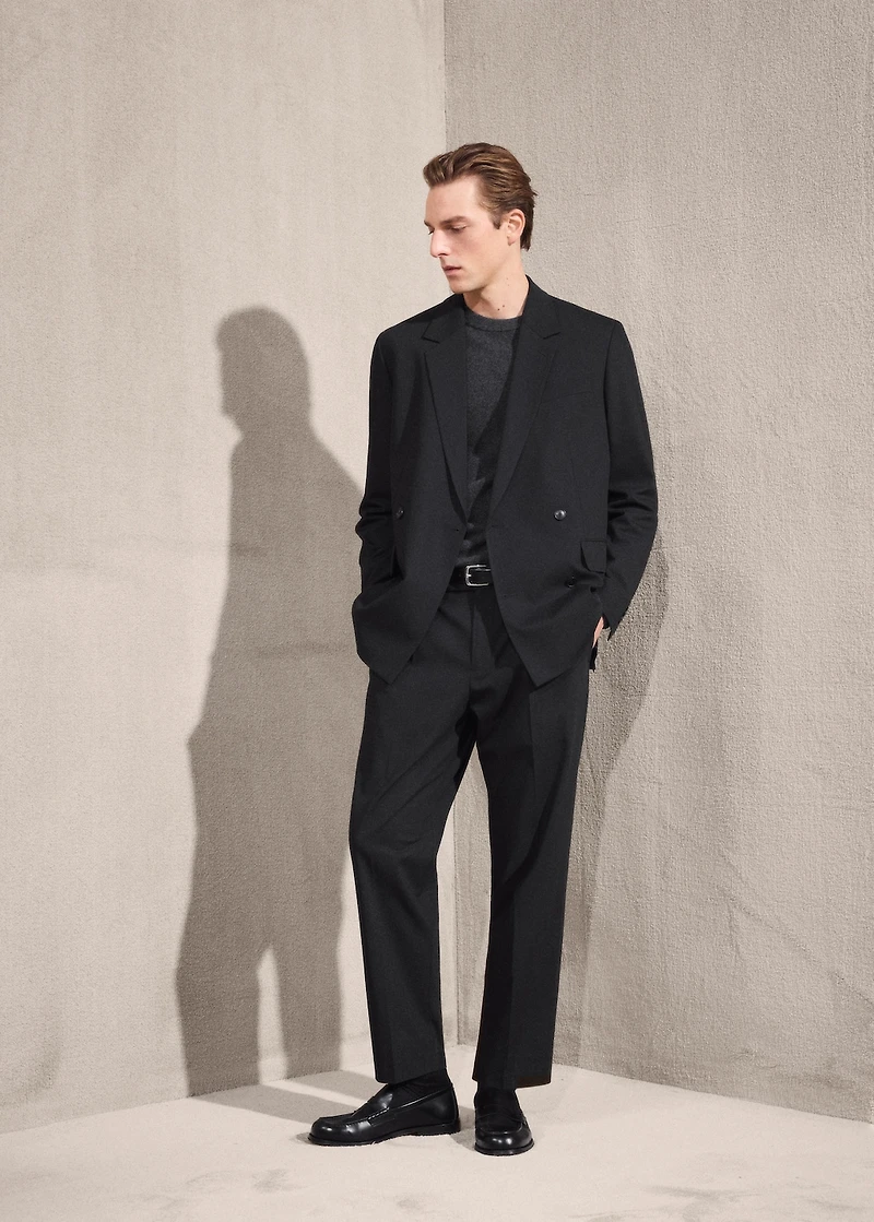 Boston regular-fit suit pants