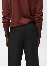 Boston regular-fit suit pants