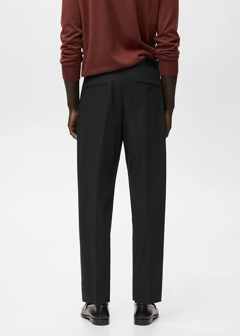Boston regular-fit suit pants