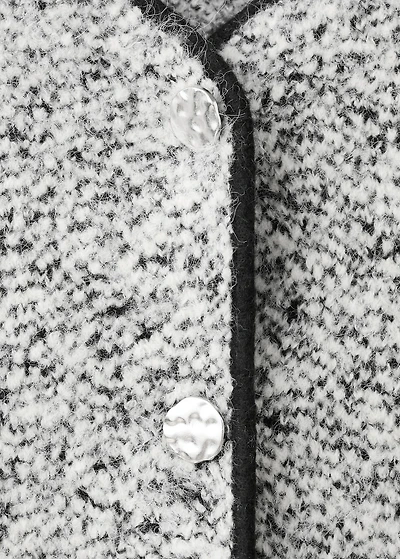 Flecked cotton-blend jacket