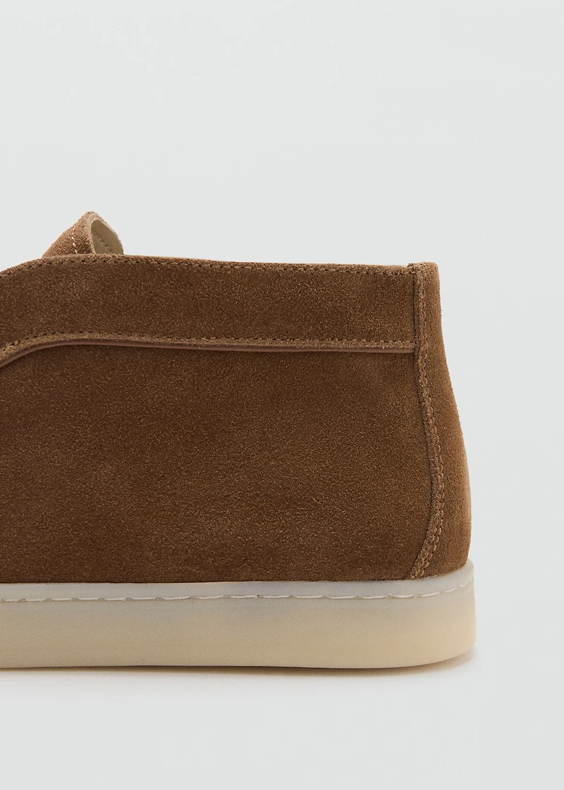 Suede leather ankle boots