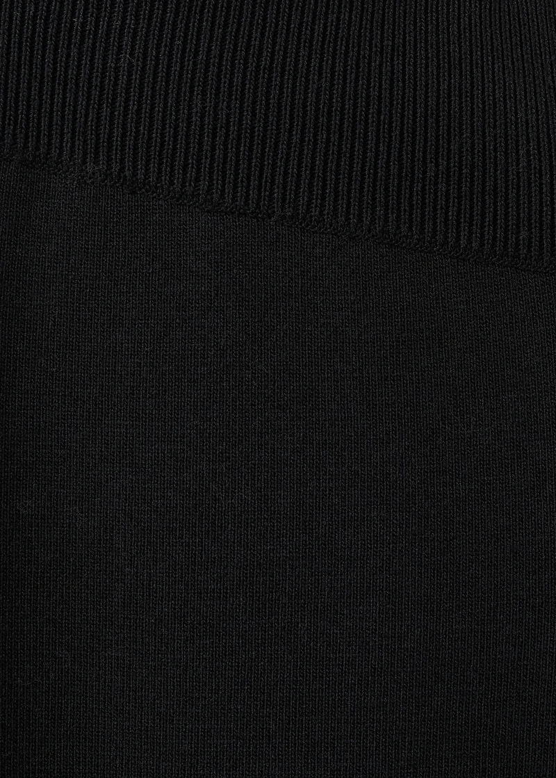 Side slit knit pants