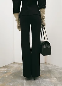 Side slit knit pants